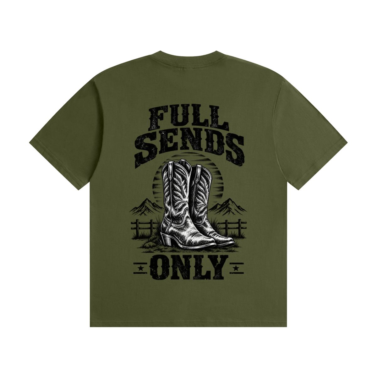 40X = 1200 Entries ✅ - Western Boots "Full Sends Only" Fervi Nation Tee